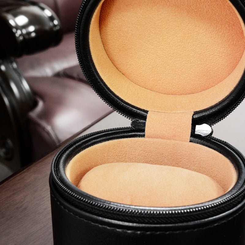 Portable Minimalist Leather Travel Watch Organizer - PratSN