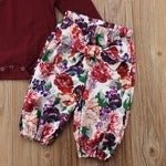 Printed jumpsuit pants headband three - piece - PratSN