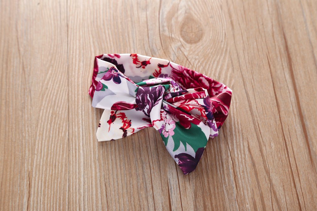 Printed jumpsuit pants headband three - piece - PratSN