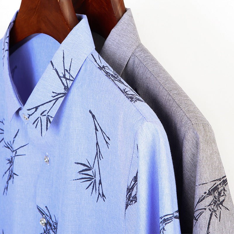 Printed short - sleeve shirt for men - PratSN