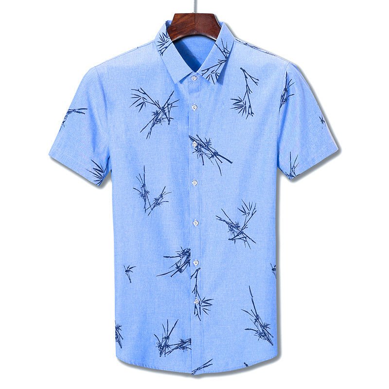 Printed short - sleeve shirt for men - PratSN