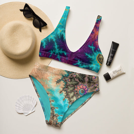 Recycled high - waisted bikini, Beach dress, Beach dress for summer and spring - PratSN