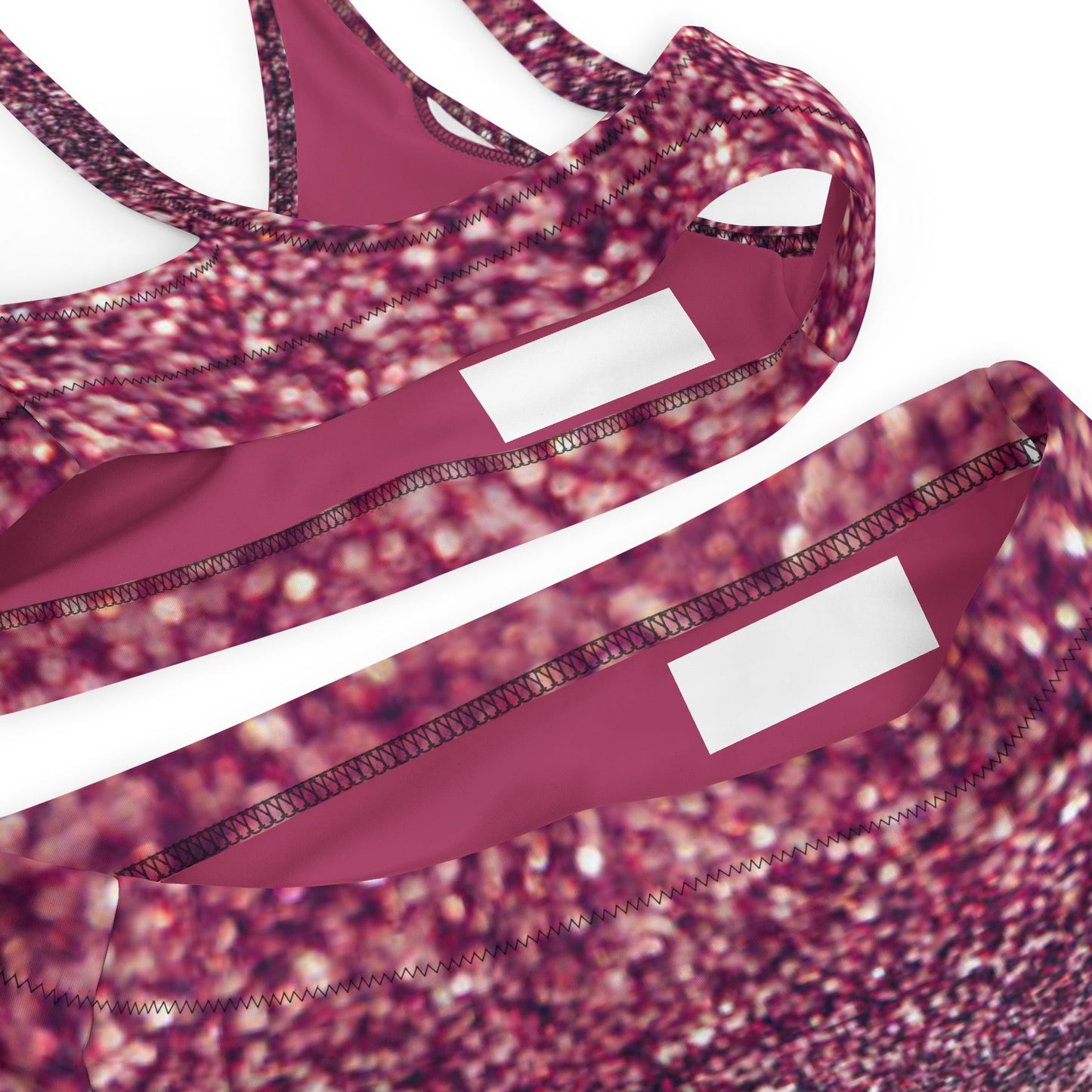 Recycled high - waisted bikini, Tyrian purple bikini, Beach dress, for summer and spring - PratSN
