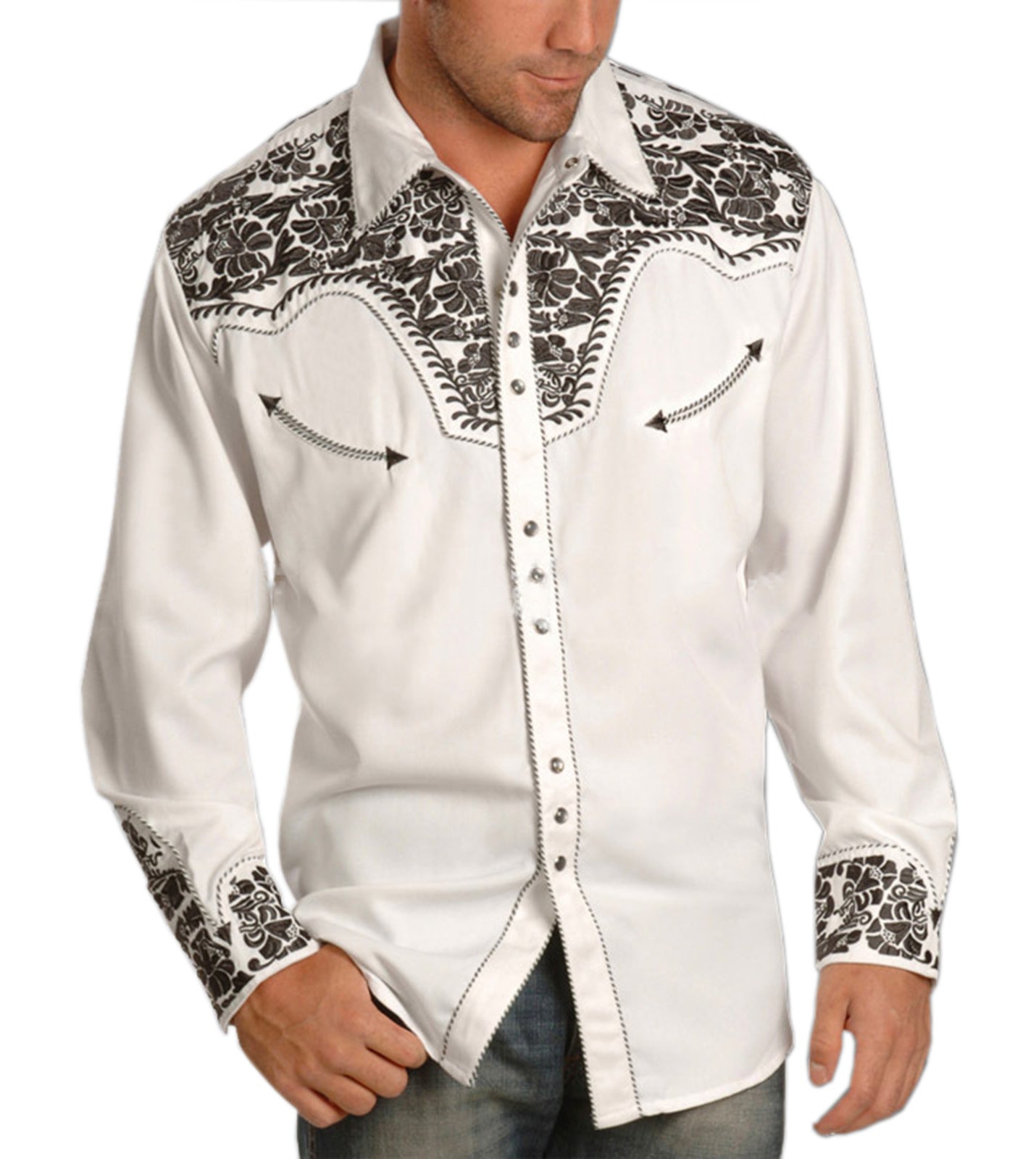 Retro Cardigan Lapel Men's Casual Printed Shirt - PratSN
