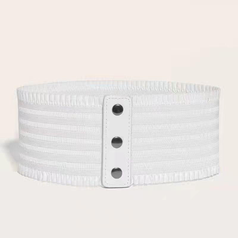 Retro - style Versatile New Womens Elastic Wide Waist Belt - PratSN