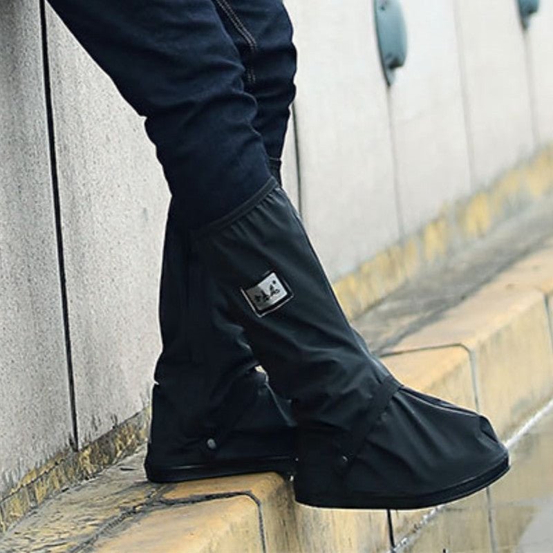 Riding rain boots shoe covers wear - resistant outdoor non - slip thickened portable waterproof - PratSN