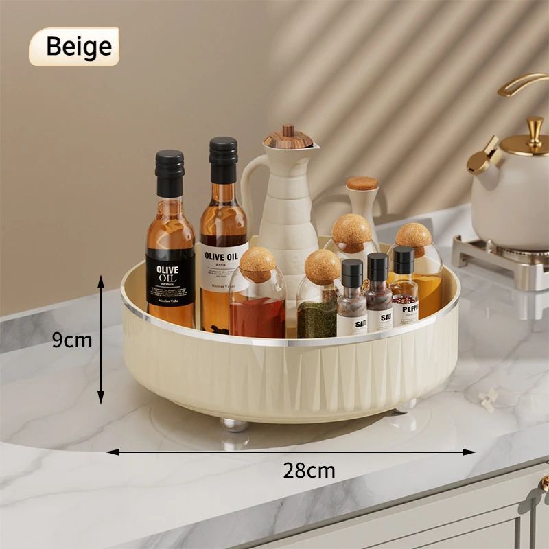 Rotating Cosmetic Organizer Light Luxury Perfume Skincare Organizer Transparent Makeup Storage Tray - PratSN