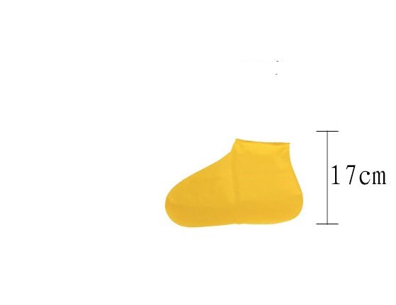 Rubber Anti - slip Waterproof Shoe Cover Reusable Rain Boot Motorcycle Bike Overshoe Blue Yellow for Men Women - PratSN