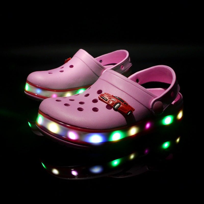 Shoes With LED Light Children's Hole Shoes Summer Children - PratSN