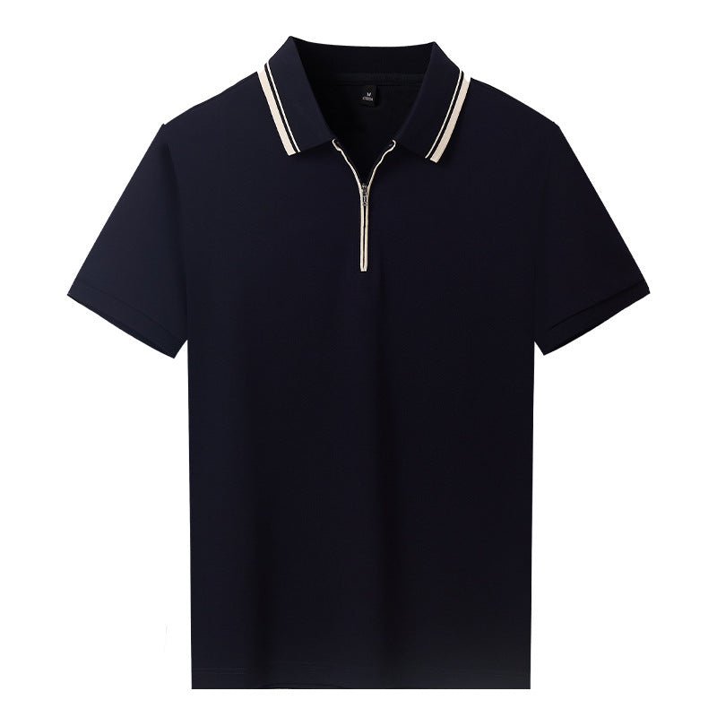 Short - sleeved T-shirt Lapel Casual Polo Shirt For Men - PratSN