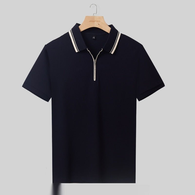 Short - sleeved T-shirt Lapel Casual Polo Shirt For Men - PratSN