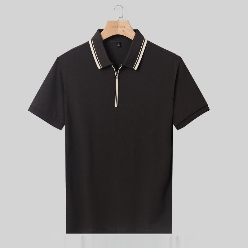Short - sleeved T-shirt Lapel Casual Polo Shirt For Men - PratSN