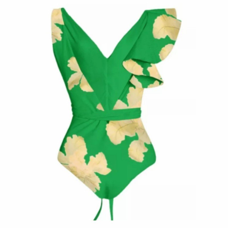 Siamese Conservative Covering Belly Thin Swimsuit French Retro One - piece Bikini - PratSN