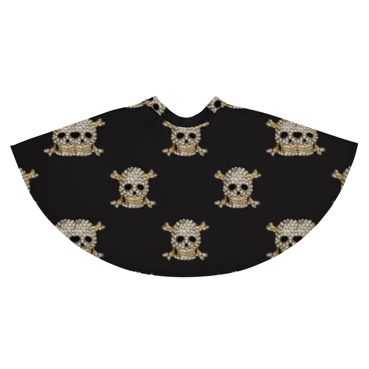Skater Skirt, Women's Black Mini Skirt, Women's skater skirt, Cut & sew sublimation skirt, skater skirt for summer and spring - PratSN