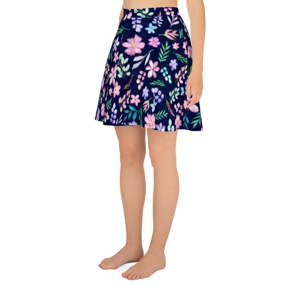 Skater Skirt, Women's Floral mini Skirt, - PratSN