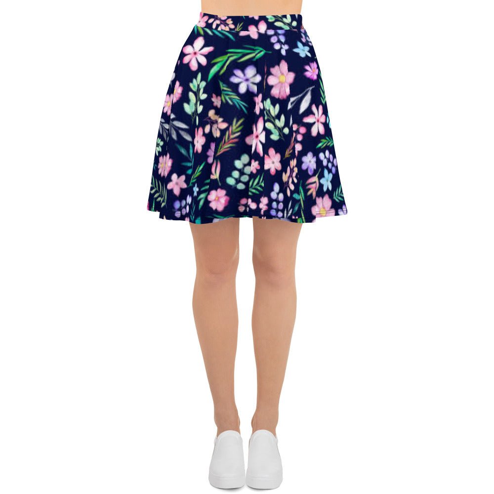 Skater Skirt, Women's Floral mini Skirt, - PratSN