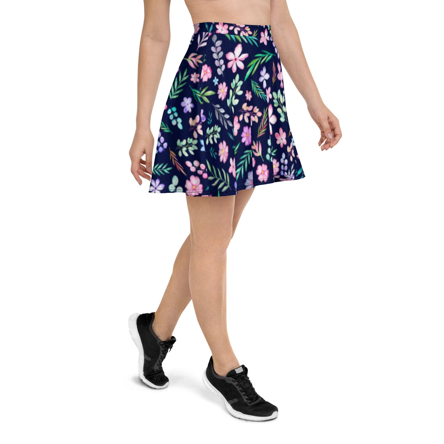Skater Skirt, Women's Floral mini Skirt, - PratSN
