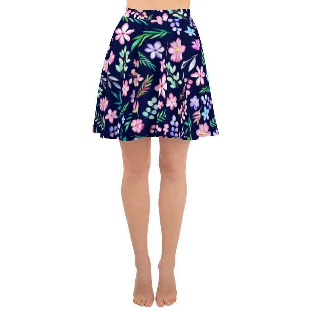 Skater Skirt, Women's Floral mini Skirt, - PratSN