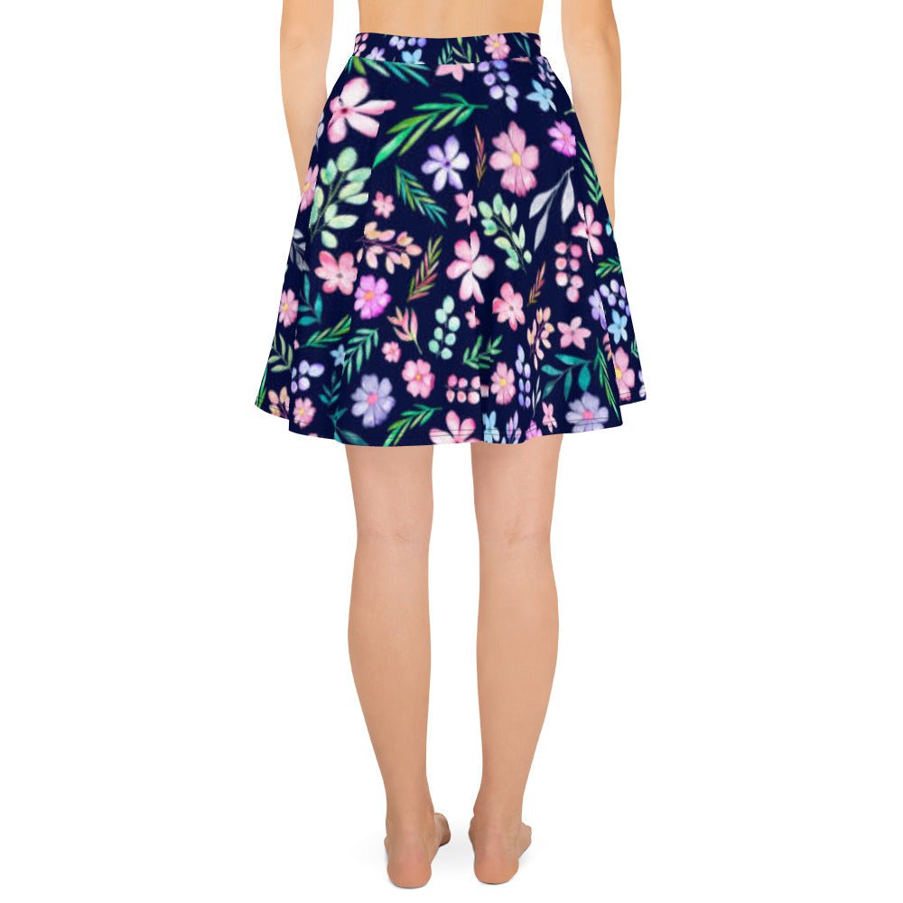 Skater Skirt, Women's Floral mini Skirt, - PratSN