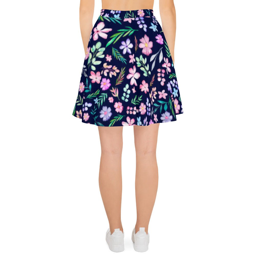 Skater Skirt, Women's Floral mini Skirt, - PratSN