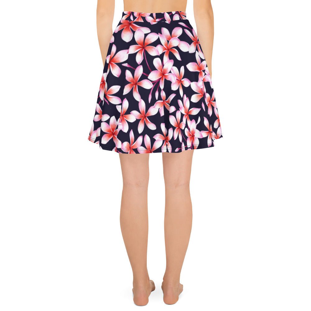 Skater Skirt, Women's skater skirt, Multi color skirt, Blooming pattern skater skirt, Cut & sew sublimation skirt, skater skirt for summer and spring - PratSN