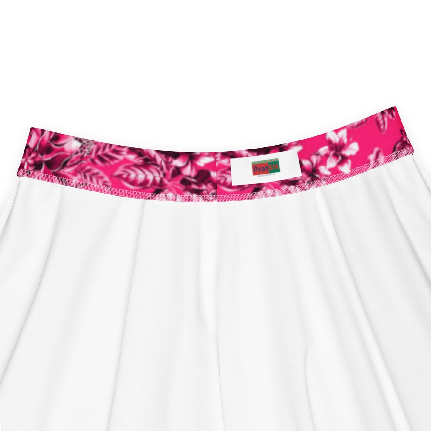 Skater Skirt, Women's skater skirt, Multi color skirt, Blooming pattern skater skirt, Cut & sew sublimation skirt, skater skirt for summer and spring - PratSN