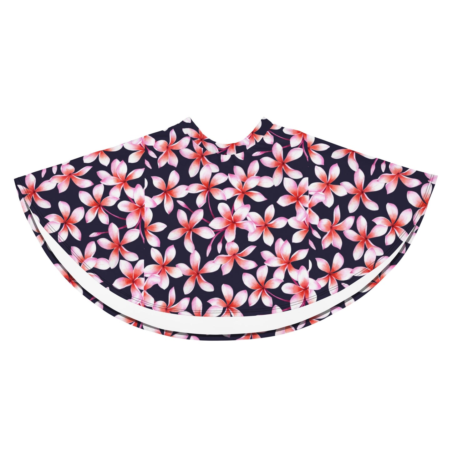 Skater Skirt, Women's skater skirt, Multi color skirt, Blooming pattern skater skirt, Cut & sew sublimation skirt, skater skirt for summer and spring - PratSN
