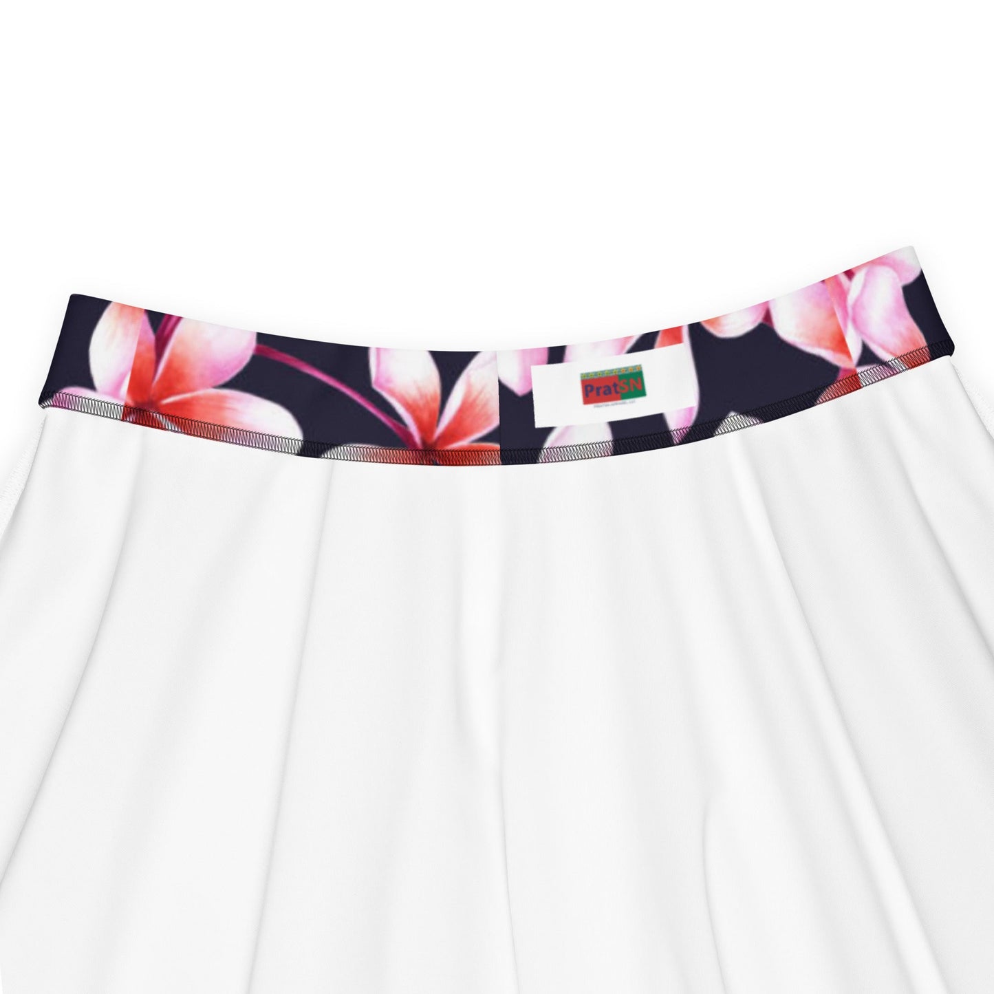 Skater Skirt, Women's skater skirt, Multi color skirt, Blooming pattern skater skirt, Cut & sew sublimation skirt, skater skirt for summer and spring - PratSN
