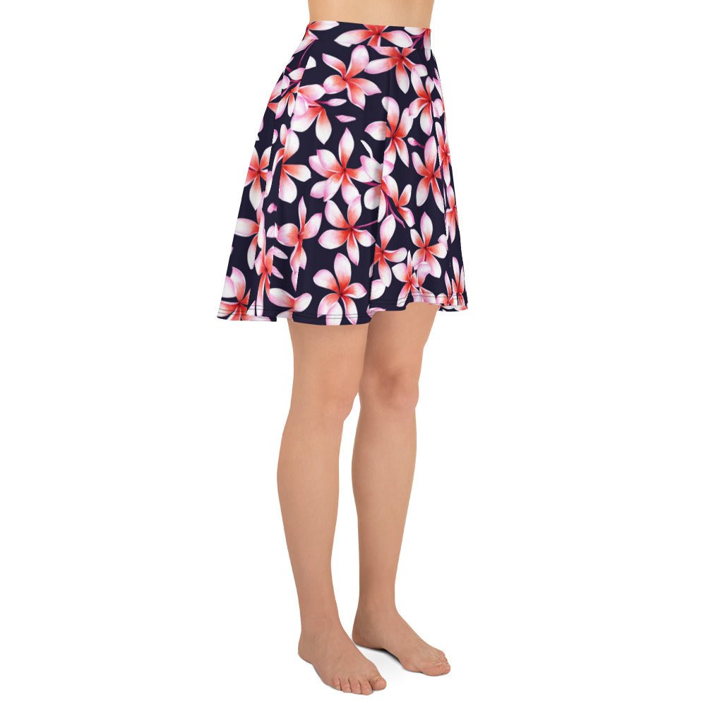 Skater Skirt, Women's skater skirt, Multi color skirt, Blooming pattern skater skirt, Cut & sew sublimation skirt, skater skirt for summer and spring - PratSN