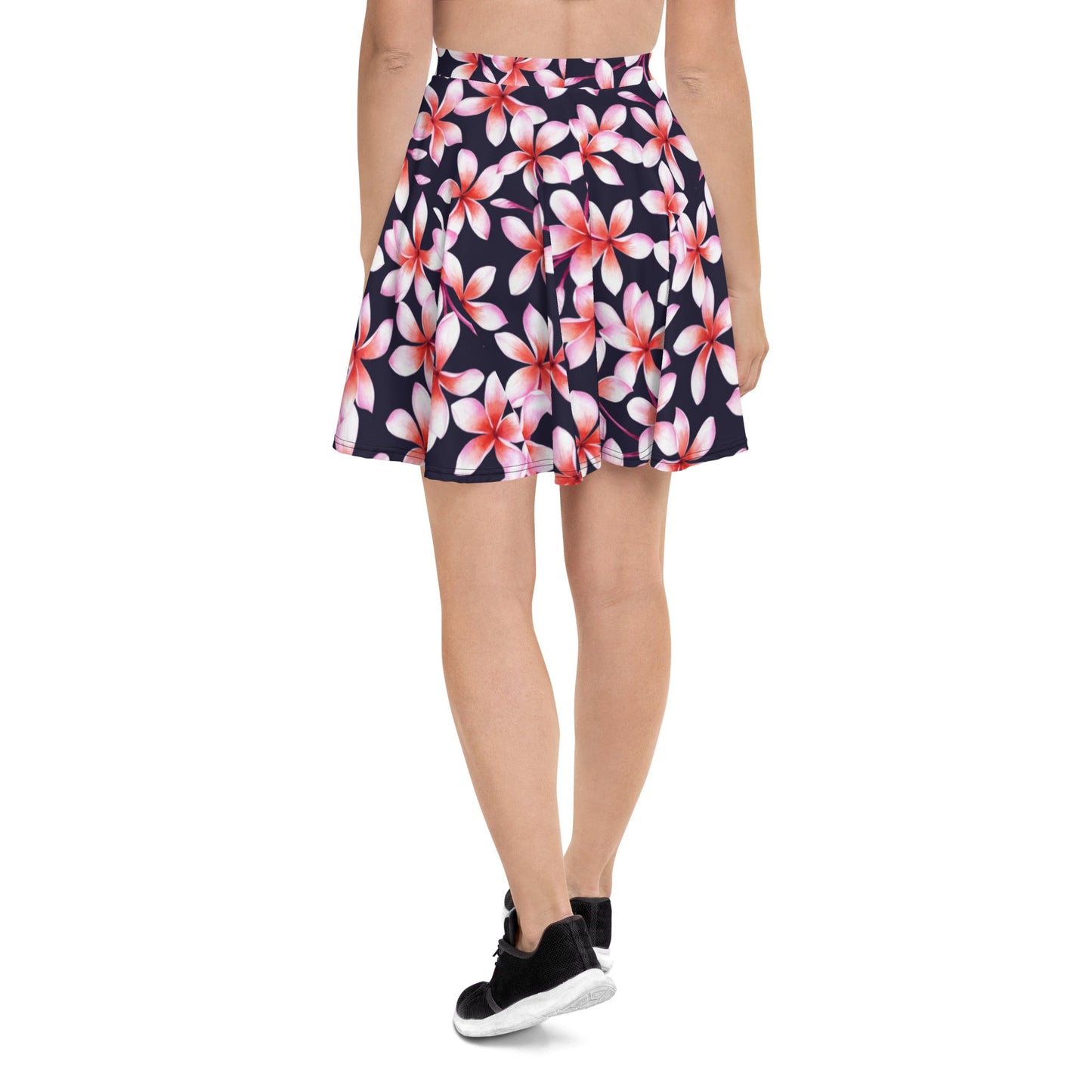 Skater Skirt, Women's skater skirt, Multi color skirt, Blooming pattern skater skirt, Cut & sew sublimation skirt, skater skirt for summer and spring - PratSN