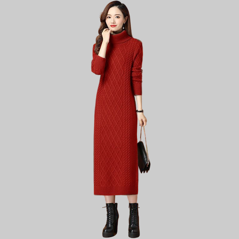 Slimming Match With Coat Knitted Dress Women - PratSN