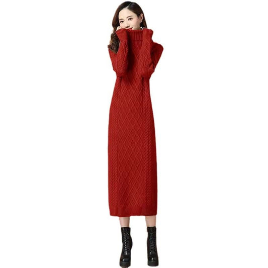 Slimming Match With Coat Knitted Dress Women - PratSN