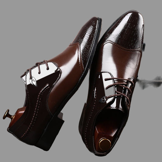 Slip - on Leather Shoes Men's Formal Shoes - PratSN