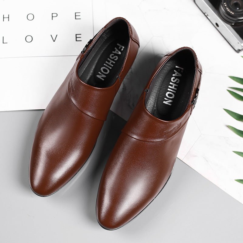 Slip - on Leather Shoes Men's Formal Shoes - PratSN