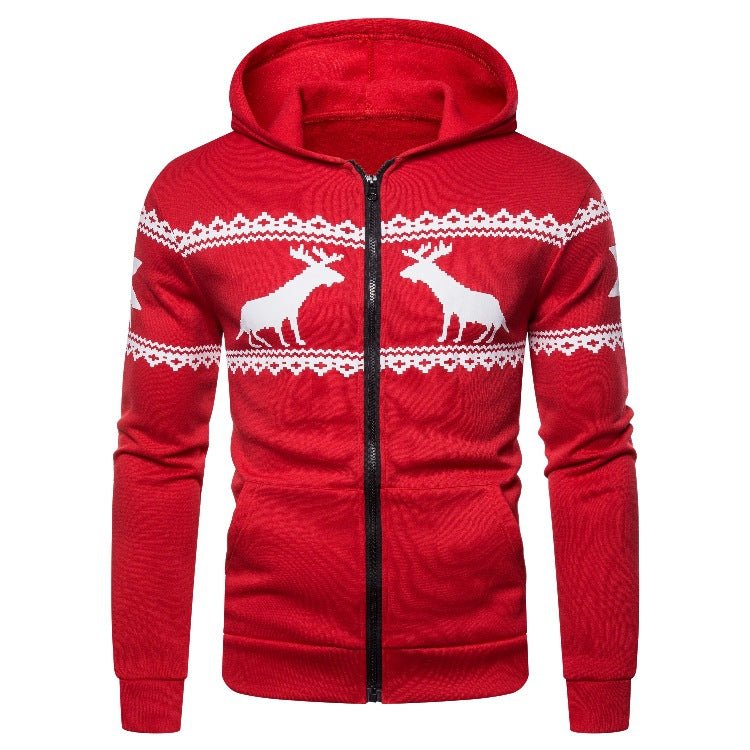 Solid Color Fawn Hooded Sweatshirt - PratSN