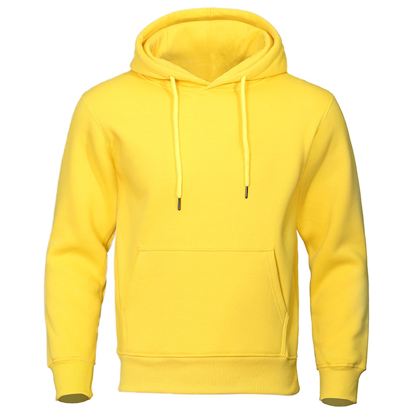 Solid Color Pullover Sweatshirt Spring Fashion Fleece Unisex Hoodie - PratSN