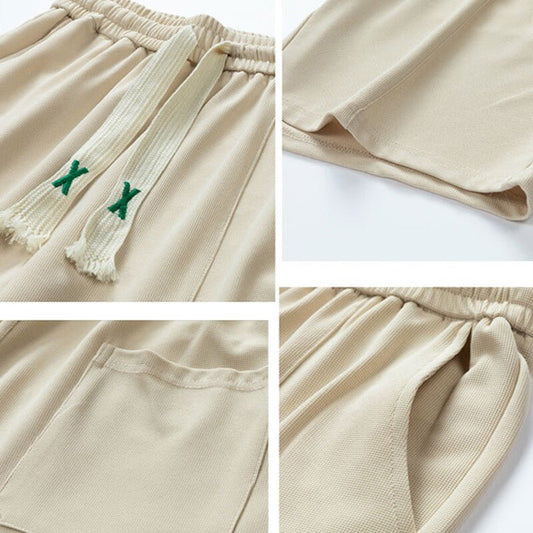 Sports Suit Men's Short - sleeved Thin Lapels T-shirt Shorts Running Leisure Two - piece Set - PratSN