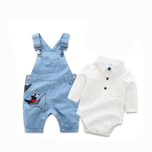Spring And Autumn Children's Clothing New Baby Overalls Suit - PratSN