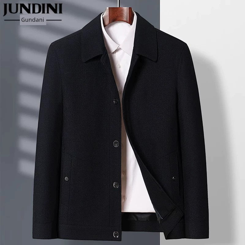 Spring and Autumn Old Man Grandpa Father Lapel Jacket - PratSN