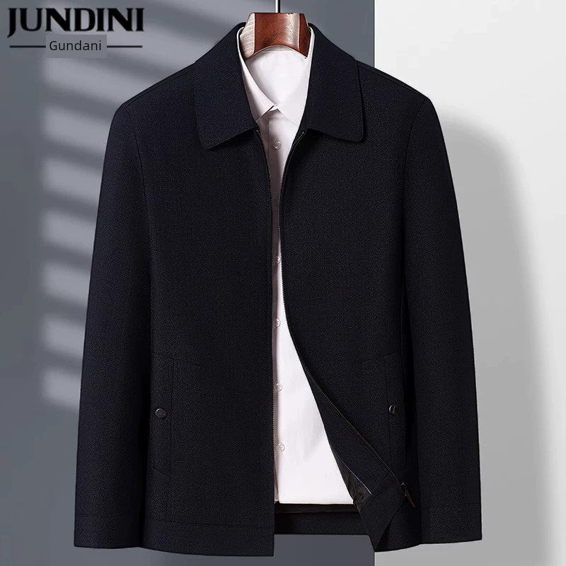 Spring and Autumn Old Man Grandpa Father Lapel Jacket - PratSN