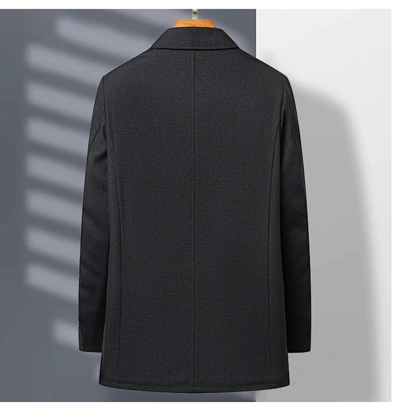 Spring and Autumn Old Man Grandpa Father Lapel Jacket - PratSN