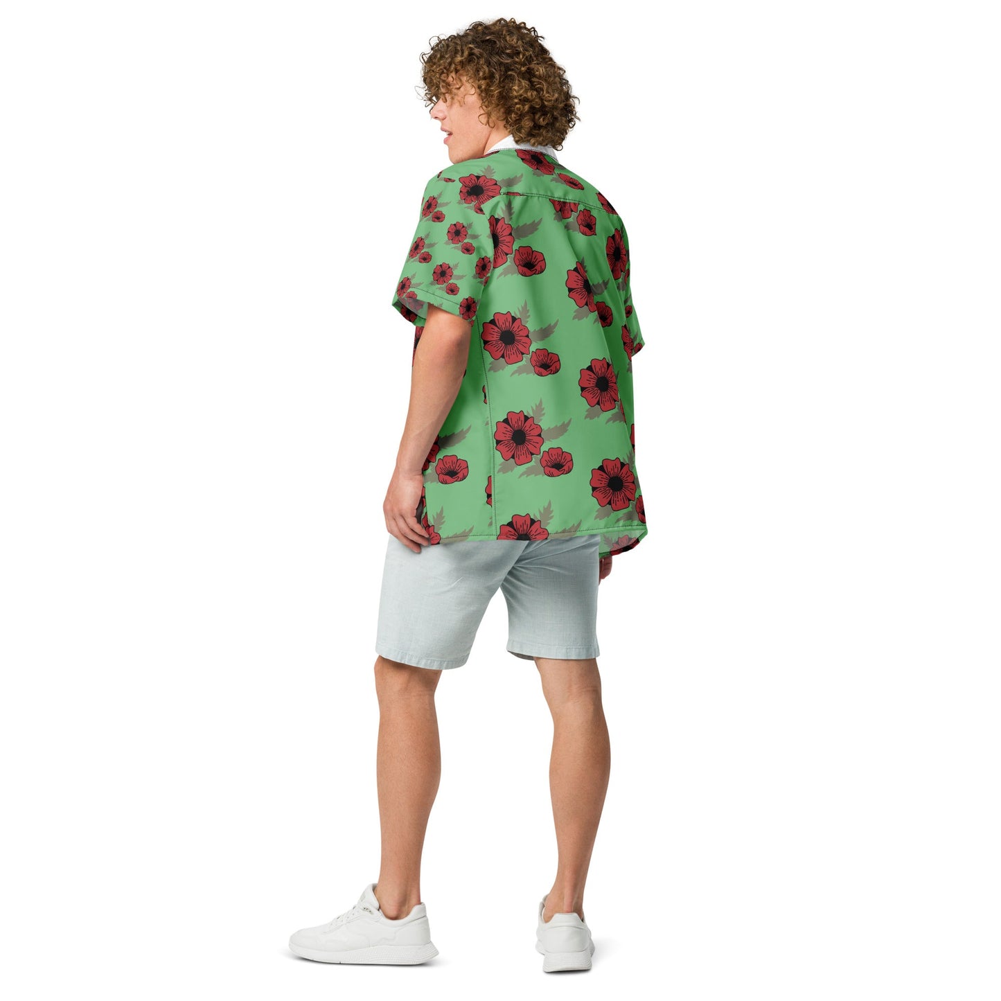 Spring and Summer looming Pattern Button Shirt - Unisex button Shirt - PratSN