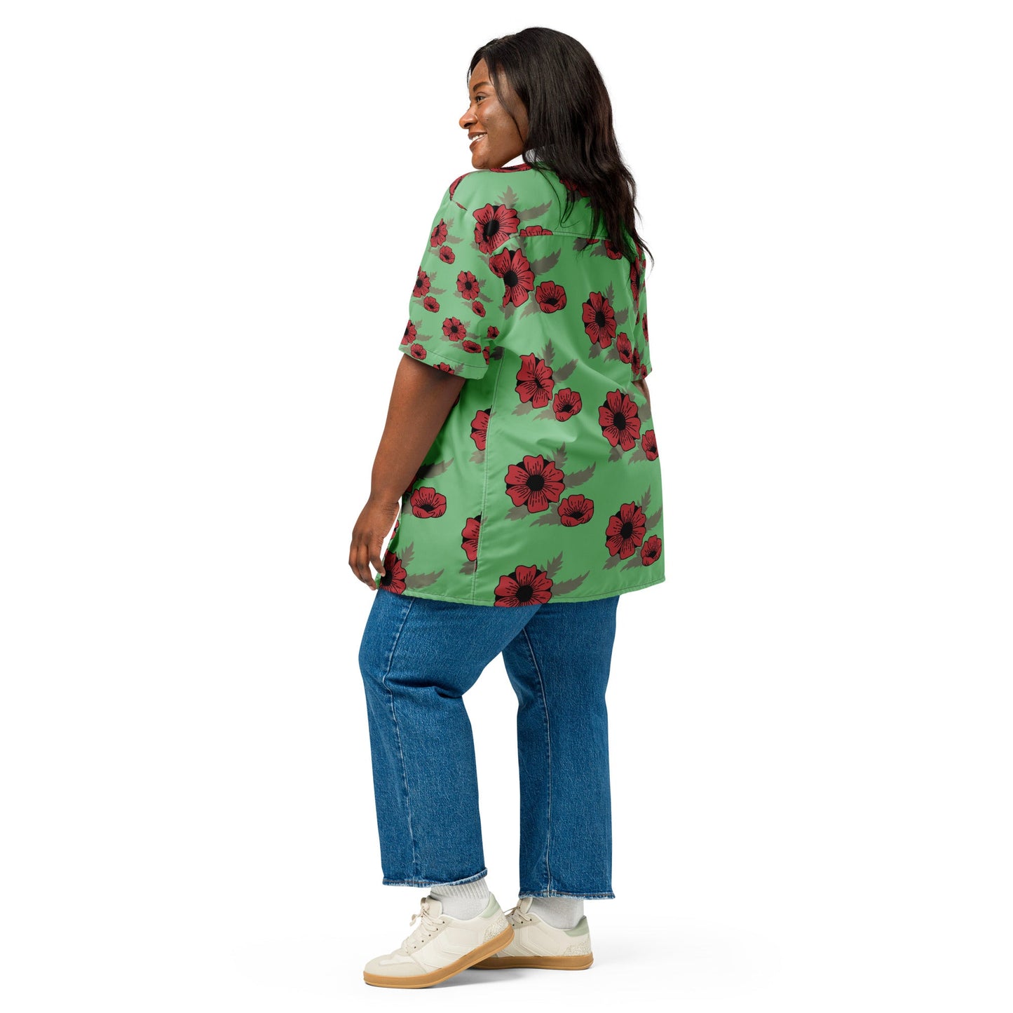 Spring and Summer looming Pattern Button Shirt - Unisex button Shirt - PratSN