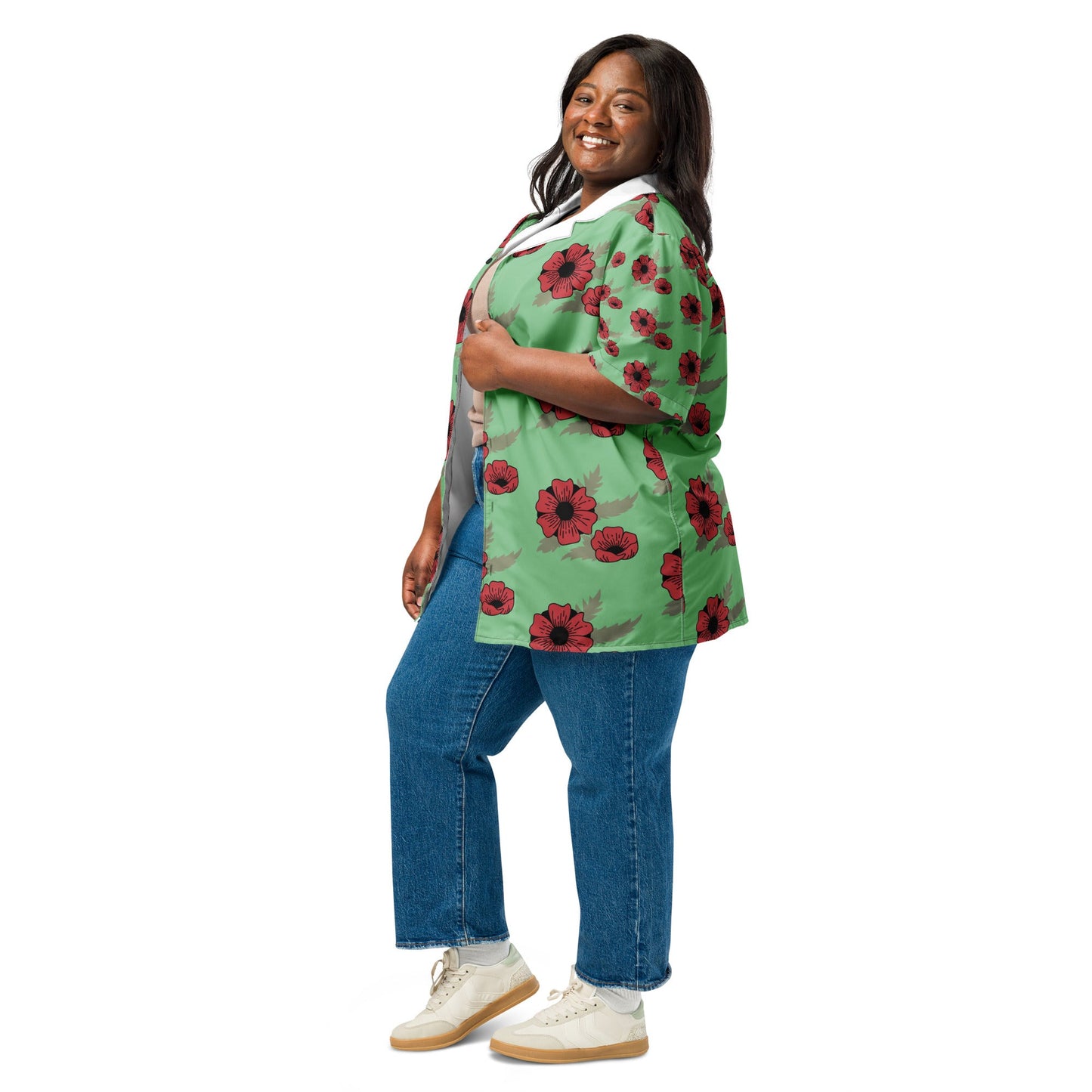 Spring and Summer looming Pattern Button Shirt - Unisex button Shirt - PratSN