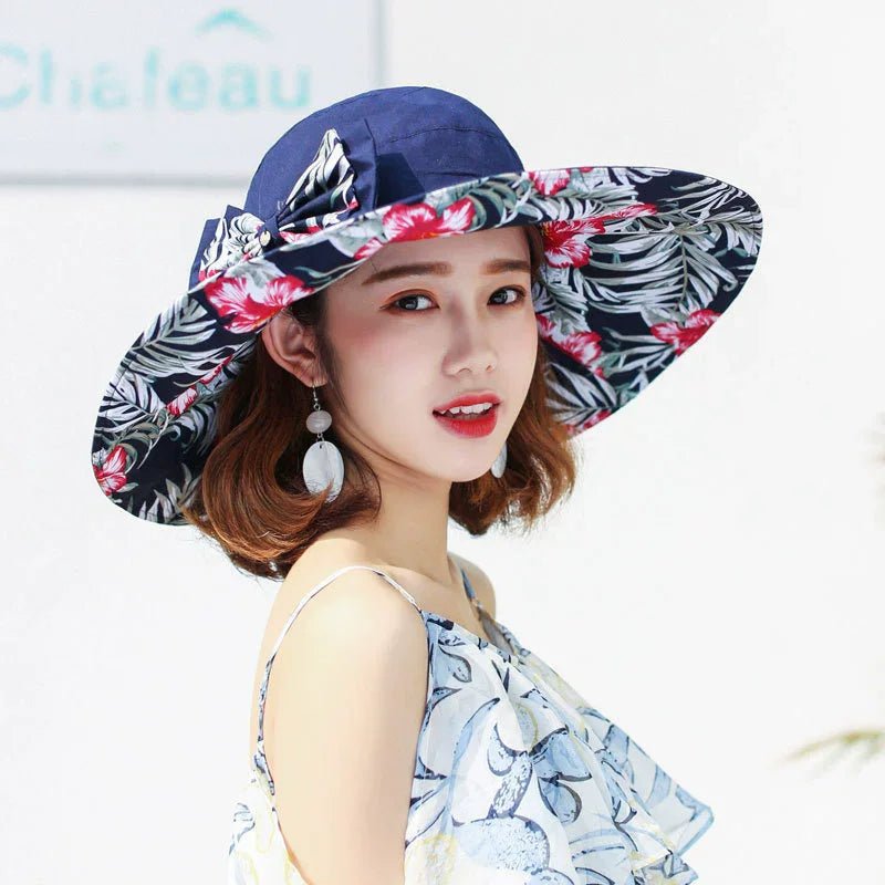 Spring And Summer New Foldable Fisherman Hat, Summer Double - Sided Sunscreen Hat, Beach Basin Hat, Travel Sun Hat - PratSN