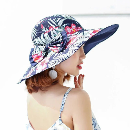 Spring And Summer New Foldable Fisherman Hat, Summer Double - Sided Sunscreen Hat, Beach Basin Hat, Travel Sun Hat - PratSN