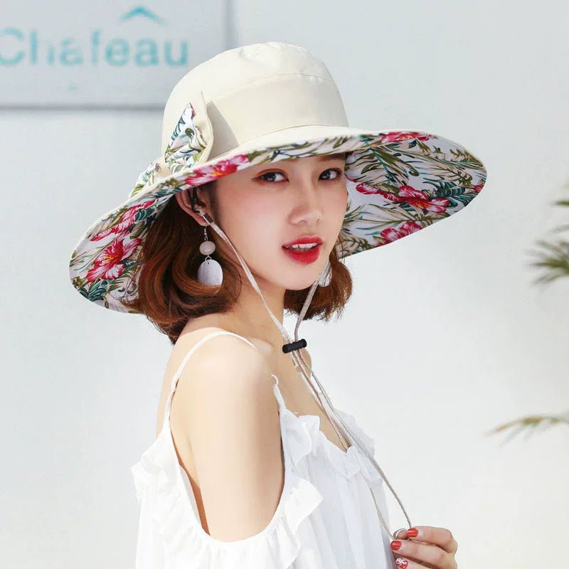 Spring And Summer New Foldable Fisherman Hat, Summer Double - Sided Sunscreen Hat, Beach Basin Hat, Travel Sun Hat - PratSN
