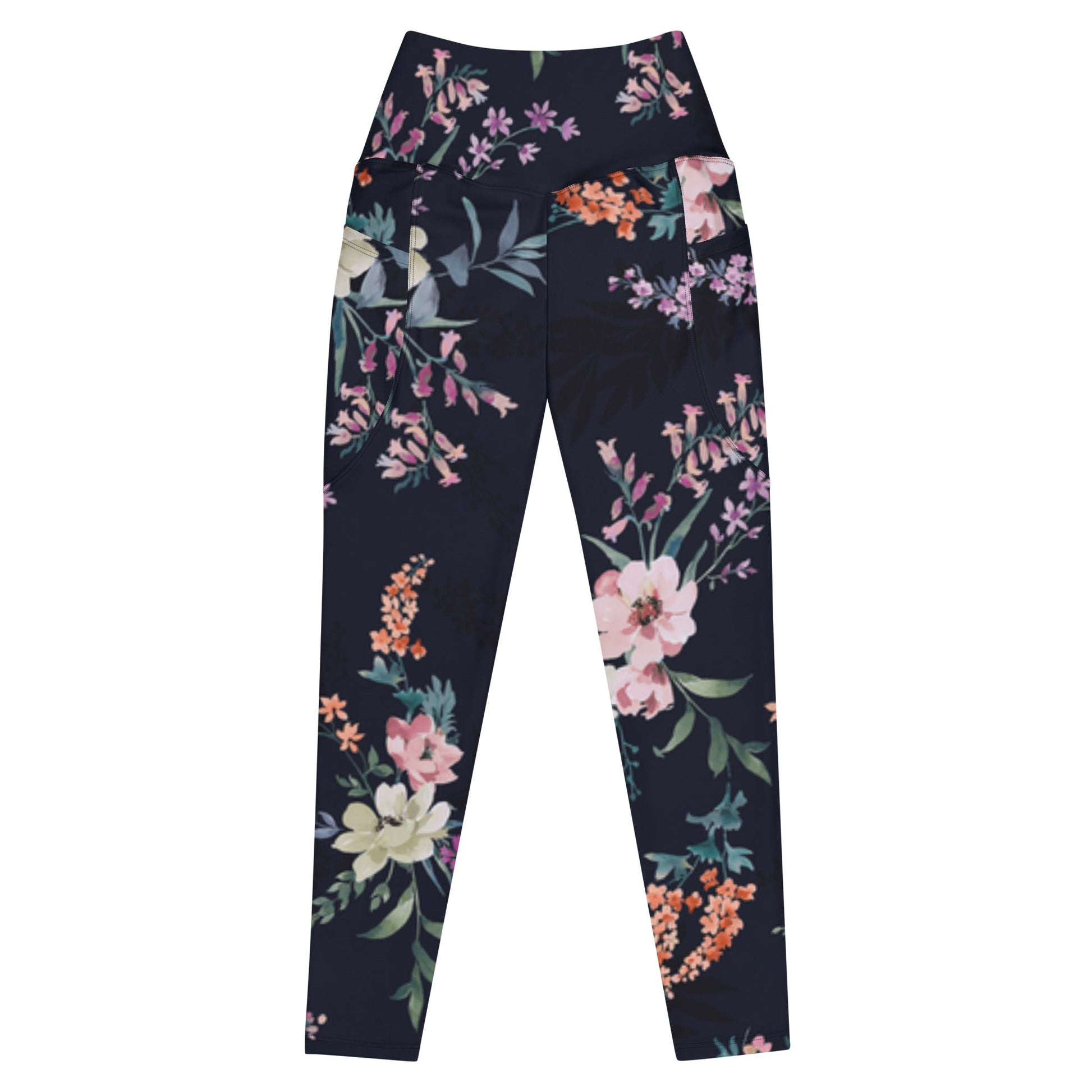 Stylish floral Women's Activewear Pants with Functional Pockets - PratSN