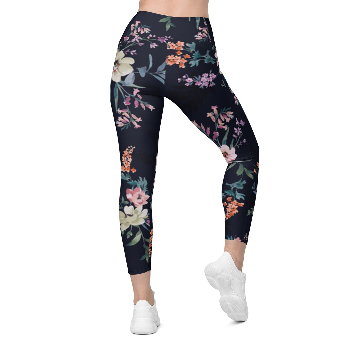 Stylish floral Women's Activewear Pants with Functional Pockets - PratSN