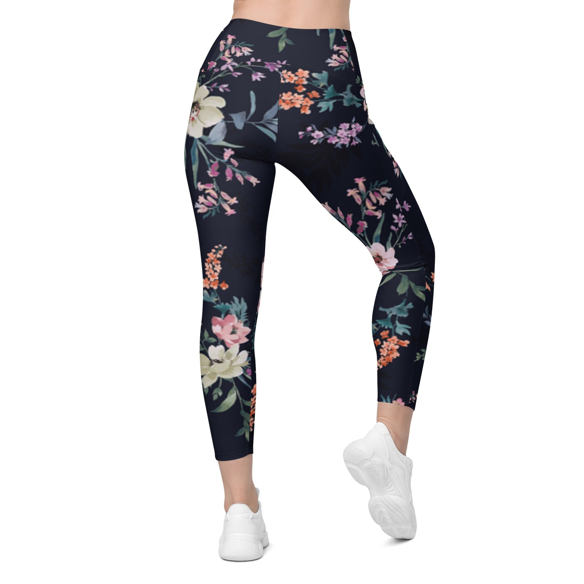 Stylish floral Women's Activewear Pants with Functional Pockets - PratSN
